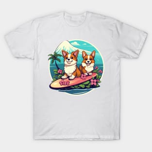 Surfing Corgis T-Shirt